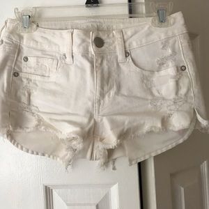 White American Eagle denim shorts